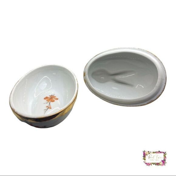 Bunny Rabbit Egg Floral Trinket Box - Picture 3 of 14